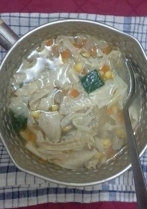 Foto resep Sup Jagung Kembang Tahu