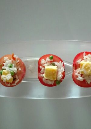 Una foto de Tomates rellenos de arroz