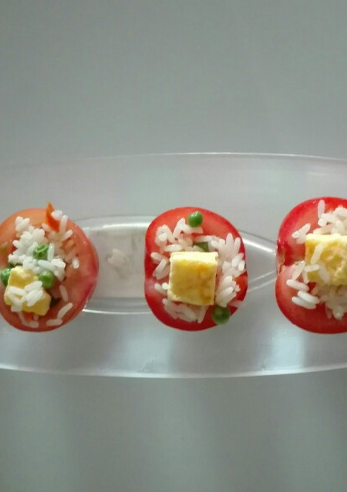 Una foto de Tomates rellenos de arroz