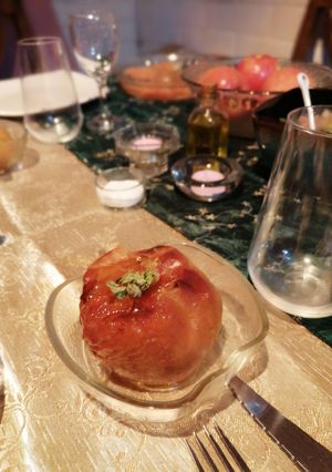 Una foto de Manzanas asadas con miel