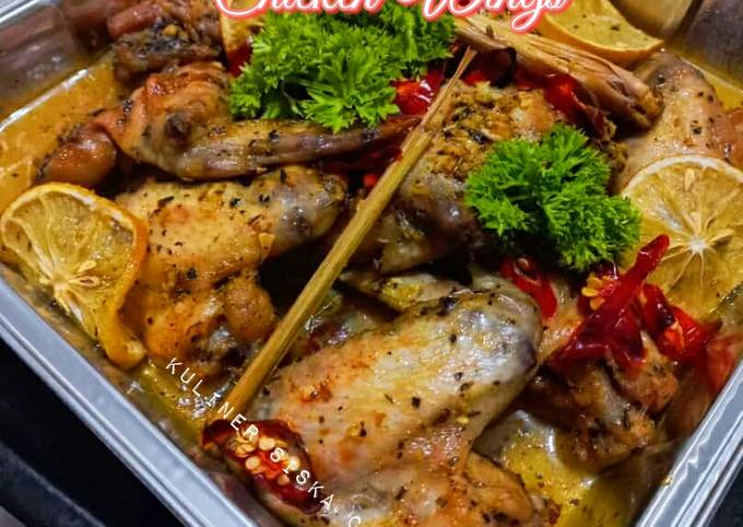 Resep Garlic Lemon Chicken Wings Anti Gagal