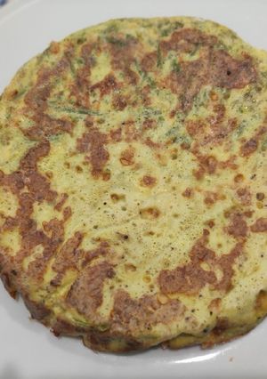 A picture of Baked Asparagus Frittata.