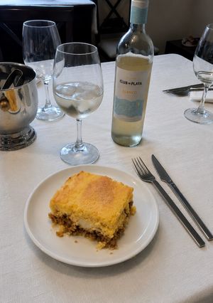 Una foto de Pastel de Polenta