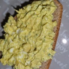 A picture of Easter egg gets into fight with avocado.