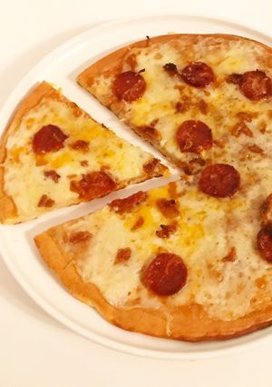 Une photo de Pancake pizza