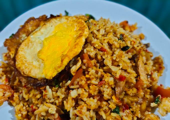 263. Nasi Goreng Kemangi dengan Gammi / Sambal khas Bontang