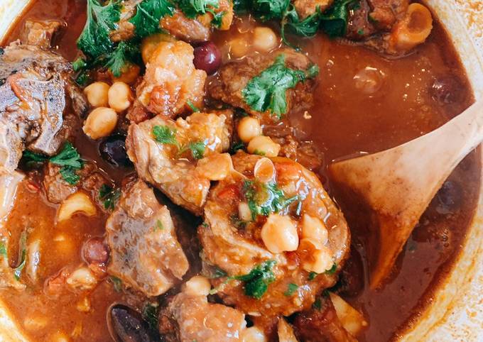 Steps to Make Perfect Lamb Chickpeas and Olives Stew