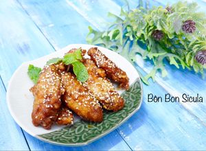 Hình của món Cánh Gà Chiên Sốt Me.