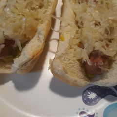 A picture of Sauerkraut and Mustard Please.