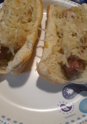 A picture of Sauerkraut and Mustard Please.