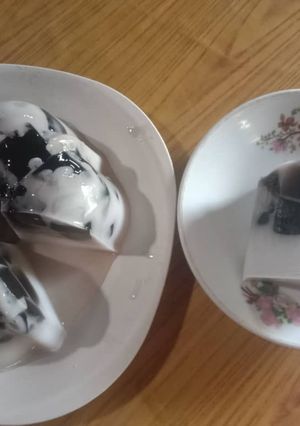Foto resep Puding vanila cincau