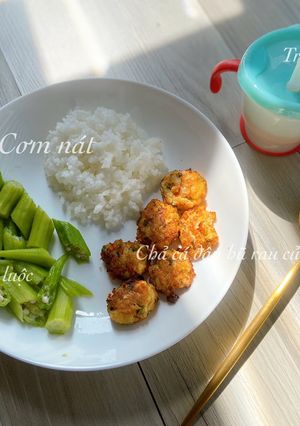 Hình của món Chả cá đậu hũ rau củ - ăn dặm.