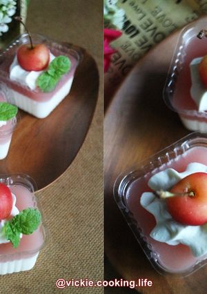 濃情蜜意《櫻杏桃鮮奶酪》 的食譜成品照片