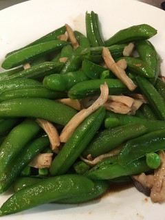 甜豆炒杏鮑菇 的食譜成品照片