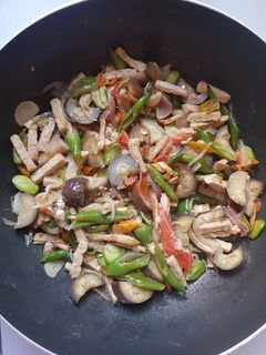 Foto resep Oseng tempe terong teri pete cabe ijo