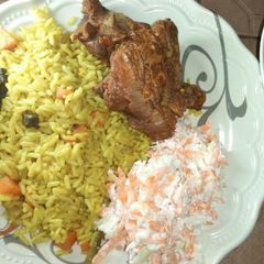 A picture of Jollof rice.
