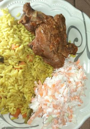 A picture of Jollof rice.
