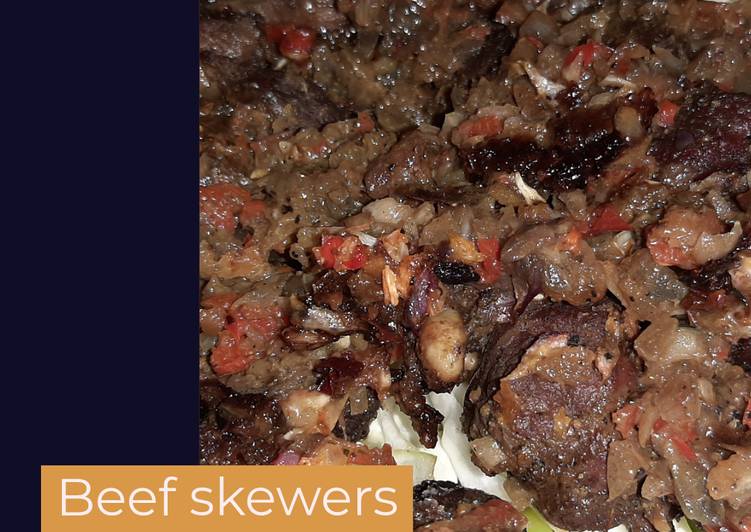 Recipe of Super Quick Beef skewers