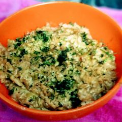 A picture of Sev bhaji recipe.