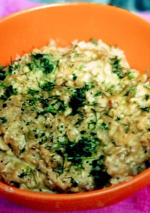 A picture of Sev bhaji recipe.