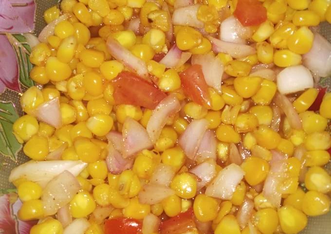 Masala corn chaat Recipe