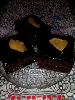 صورة لوصفة كيكة الشوكولا بالقهوة والبرتقال 🍊🍊☕☕