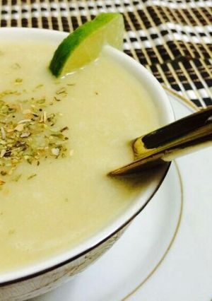 صورة لوصفة شوربة الكوسا بالكريمة