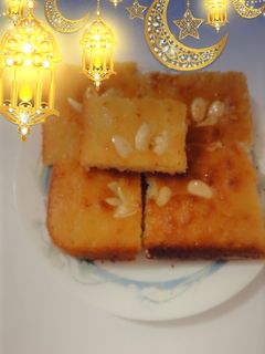 صورة لوصفة بسبوسة