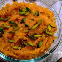 Moong dal Halwa(instant) A picture of Moong dal Halwa(instant).