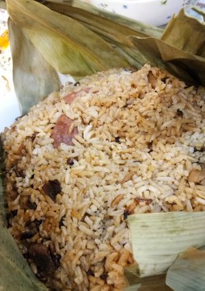 A picture of Chinese Sausage Rice.