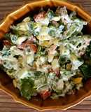 Healthy Salad with Caesar dressing