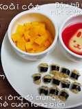 Cơm cuộn rong biển cho bé ăn dặm