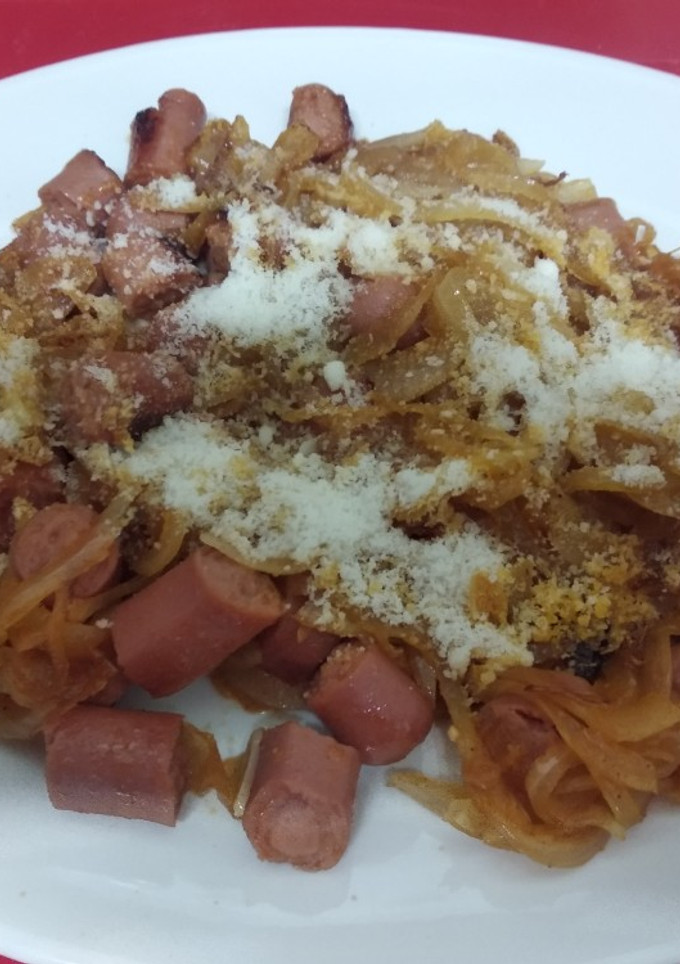 Una foto de Encebollado gratinado