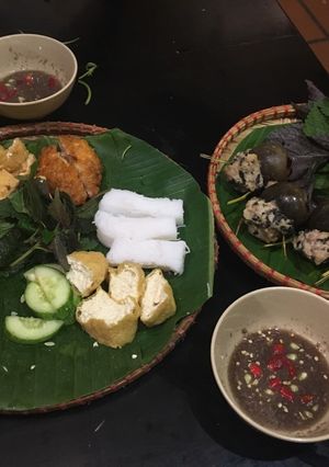 Hình của món Bún đậu mắm tôm.