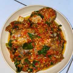 A picture of Ayam Rica Rica.