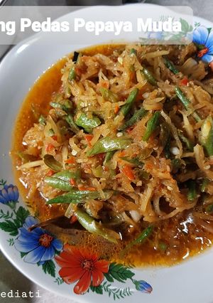 Foto resep 141. Oseng pedas pepaya muda