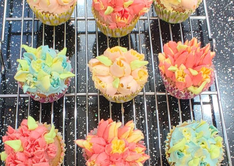 Spring-time chocolate cupcakes