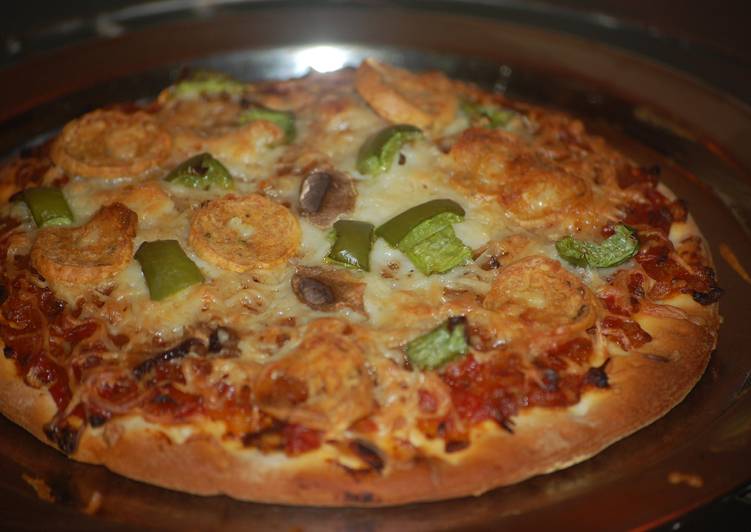 Easiest Way to Make Chicken Sausage Pizza in 10 Minutes at Home