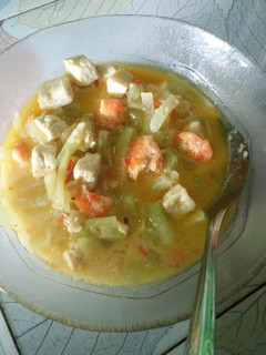 Foto resep Sayur santan Labu Siam Udang Tahu