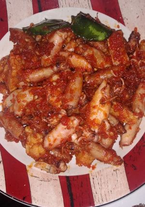 Foto resep Balado cumi asin SM tempe