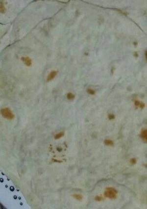 صورة لوصفة عيش الصاج للشاورما