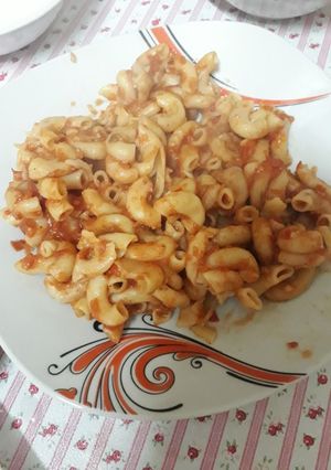 صورة لوصفة مكرونة حمرا
