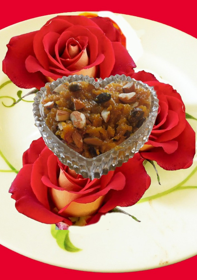 A picture of Parsnip Halwa.