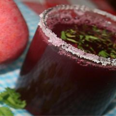 A picture of Healthy beet and apple blend.