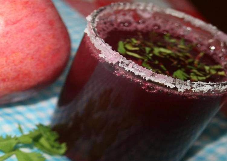 Steps to Make Super Quick Homemade Healthy beet and apple blend
