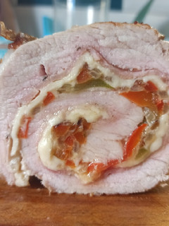 Una foto de Bondiola de cerdo rellena