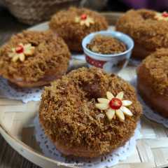 Donat ubi ungu topping abon (1282)-レシピのメイン写真