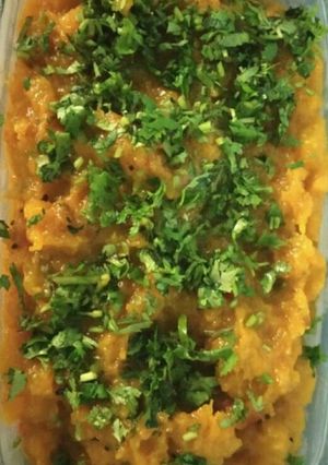 A picture of Khatta meetha kaddu.