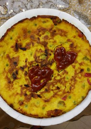 عکسی از دستور کوکوی لوبیا سبز