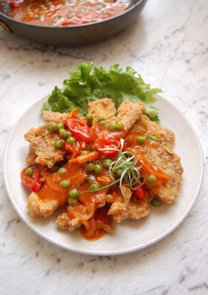 Foto resep Telur Crispy Asam Manis Pedas